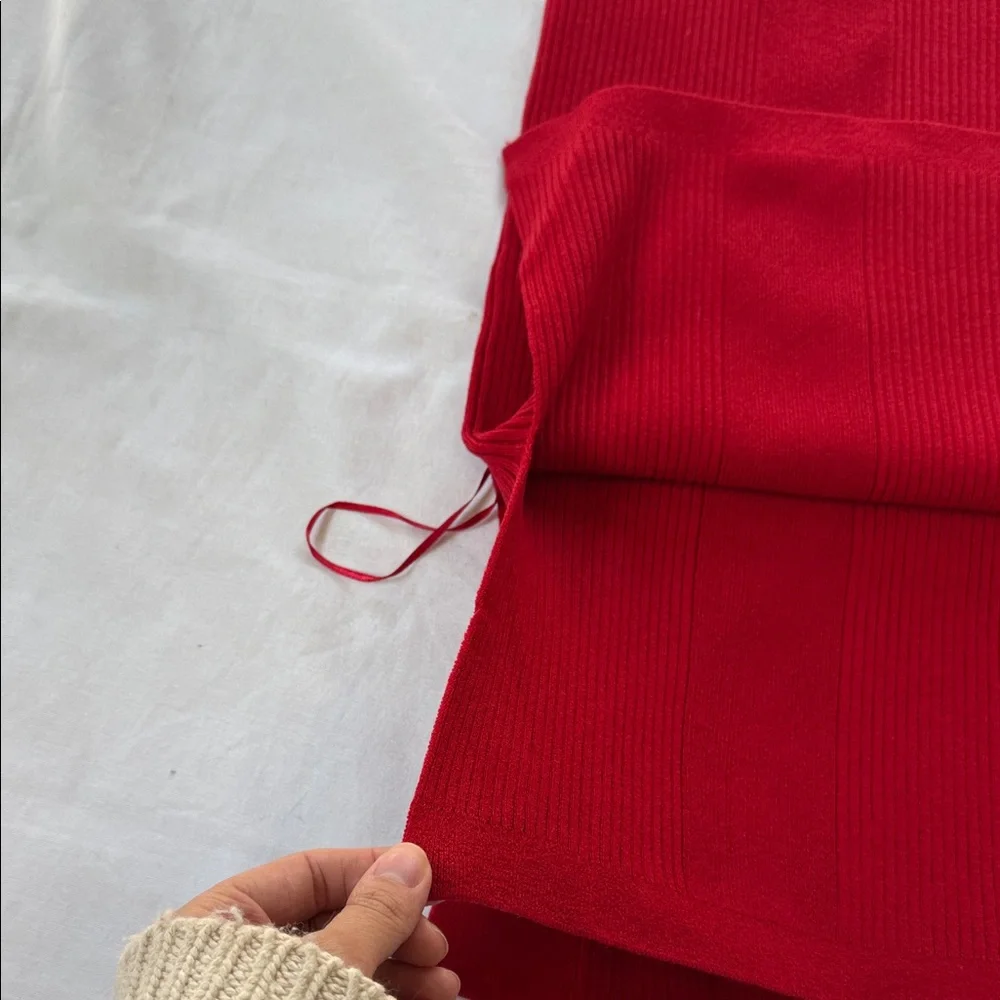 J Crew Red Sleeveless Knit Dress - Picture 3 of 7